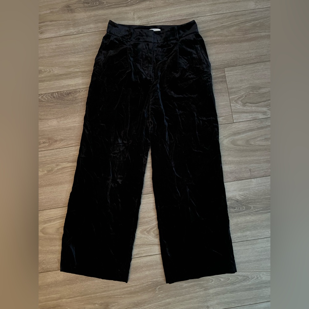 Black Velvet Pants